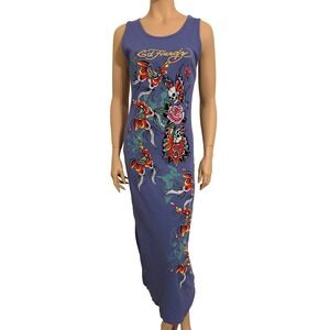 chinese dress ladies SUNSET' MESH DRESS COVER-UP – Ed Hardy Forever main image 1